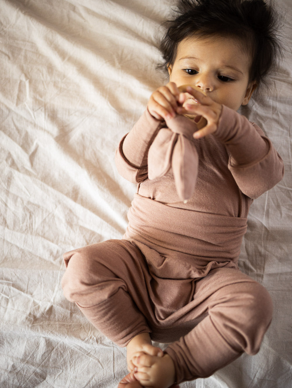 Baby Teether Cotton Muslin - Sand