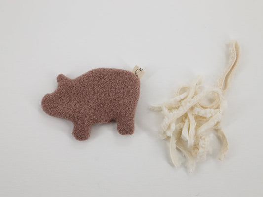 Nähanleitung Kleines Kuschel Schweinchen aus Stoffresten