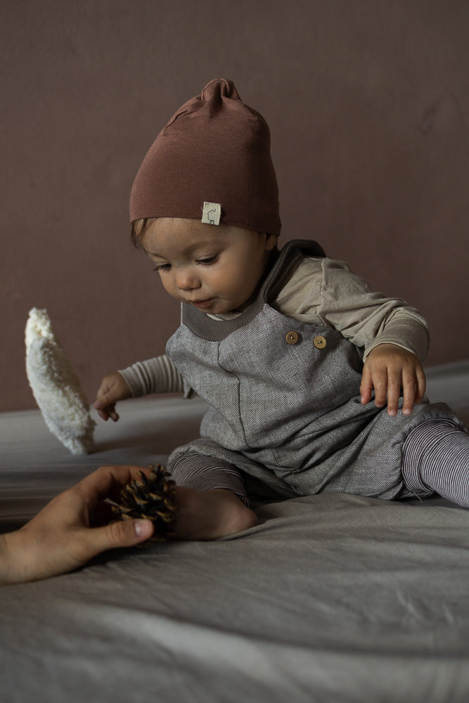 Berretto in misto cashmere - Cannella