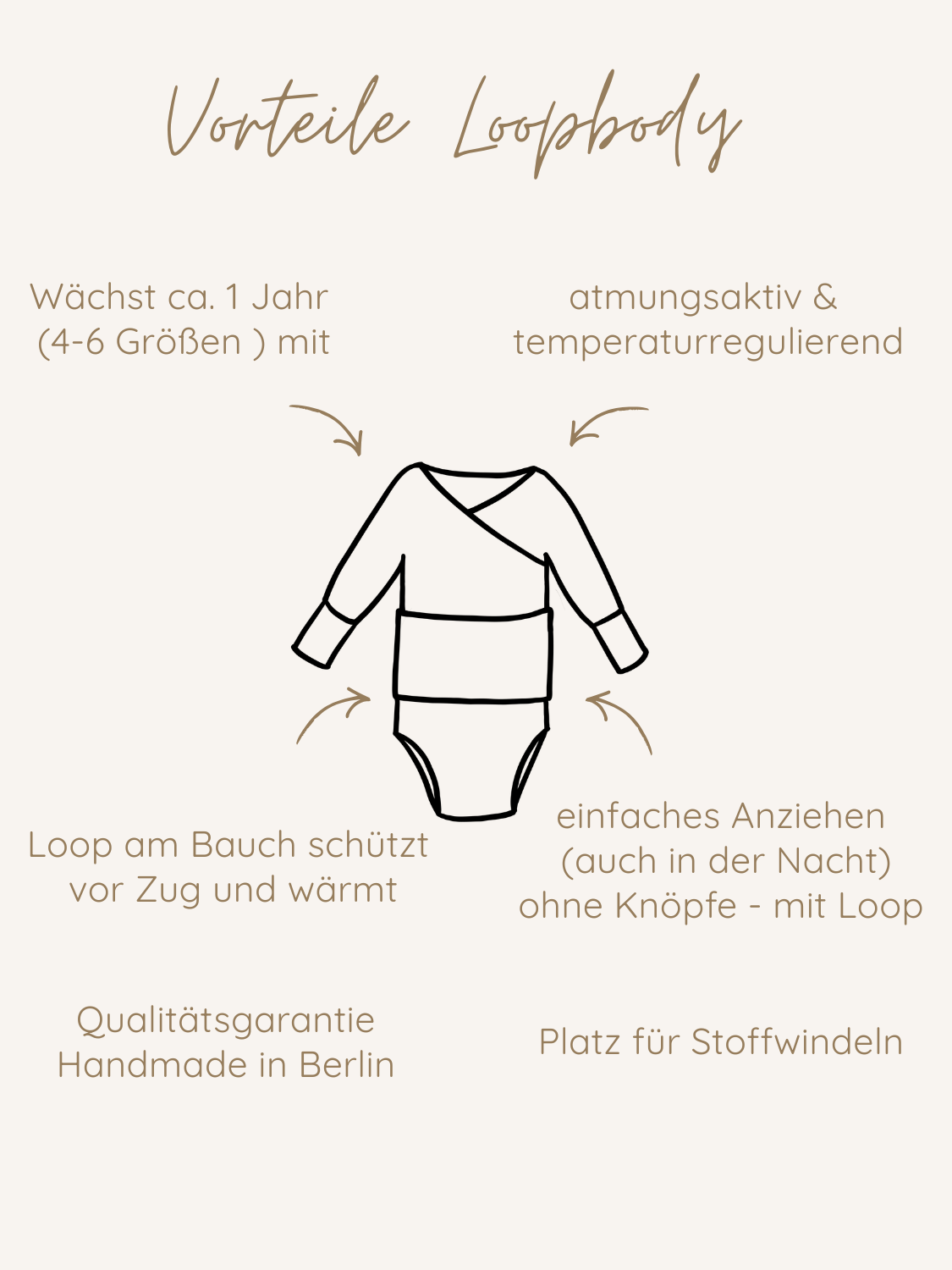 Loopbody in viscosa di bambù - Bianco panna