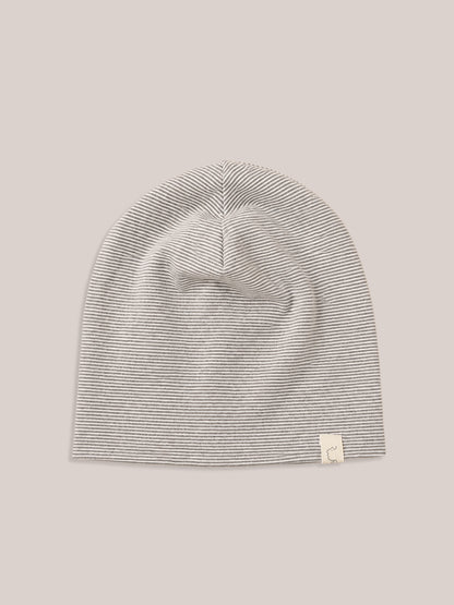 Ringel Beanie Bio-Baumwolle