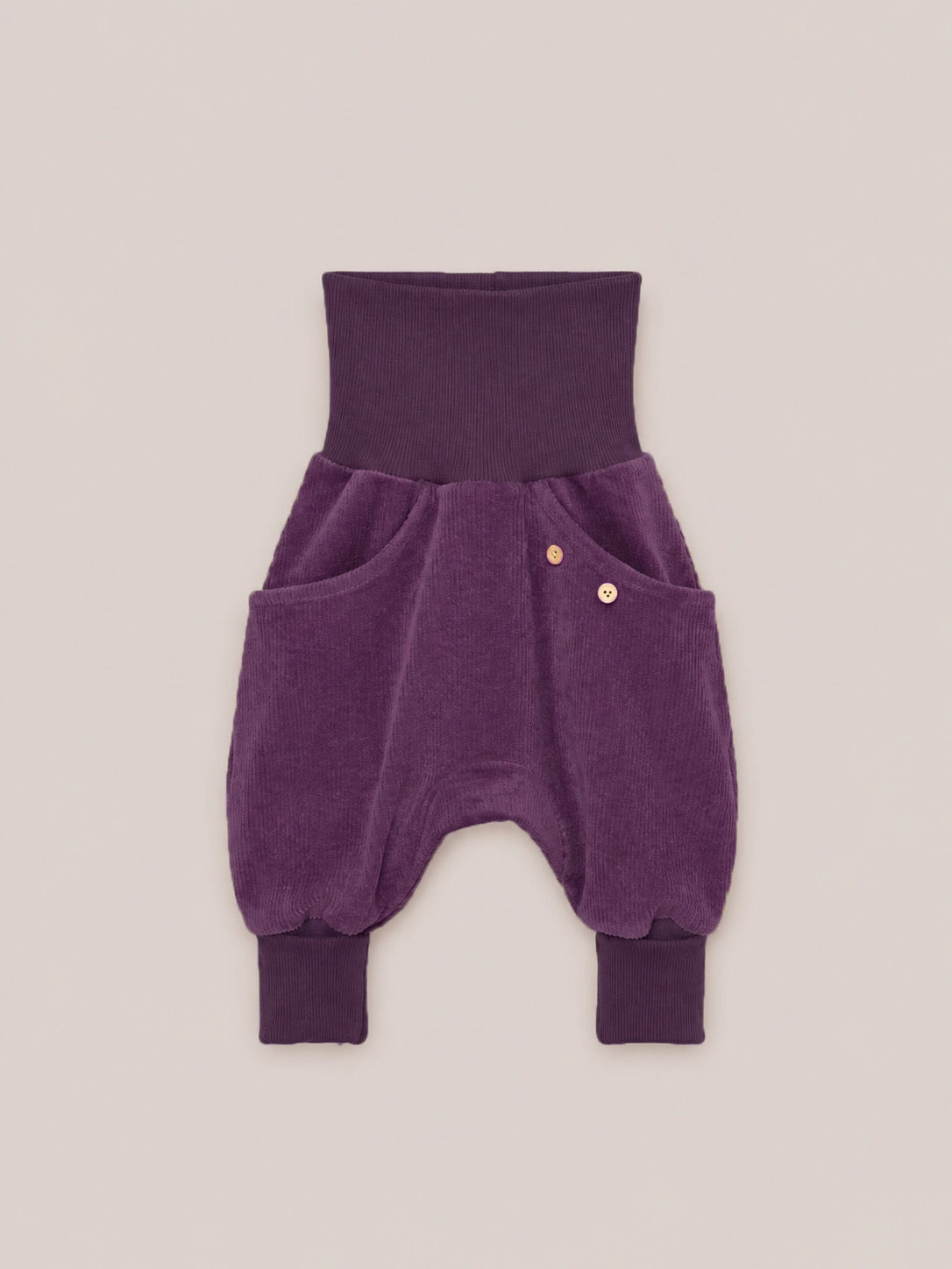 Pantalon knickerbocker en velours côtelé large