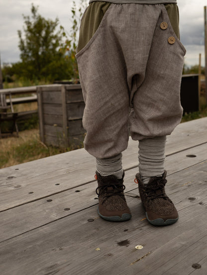Knickerbocker herringbone with colorful pockets