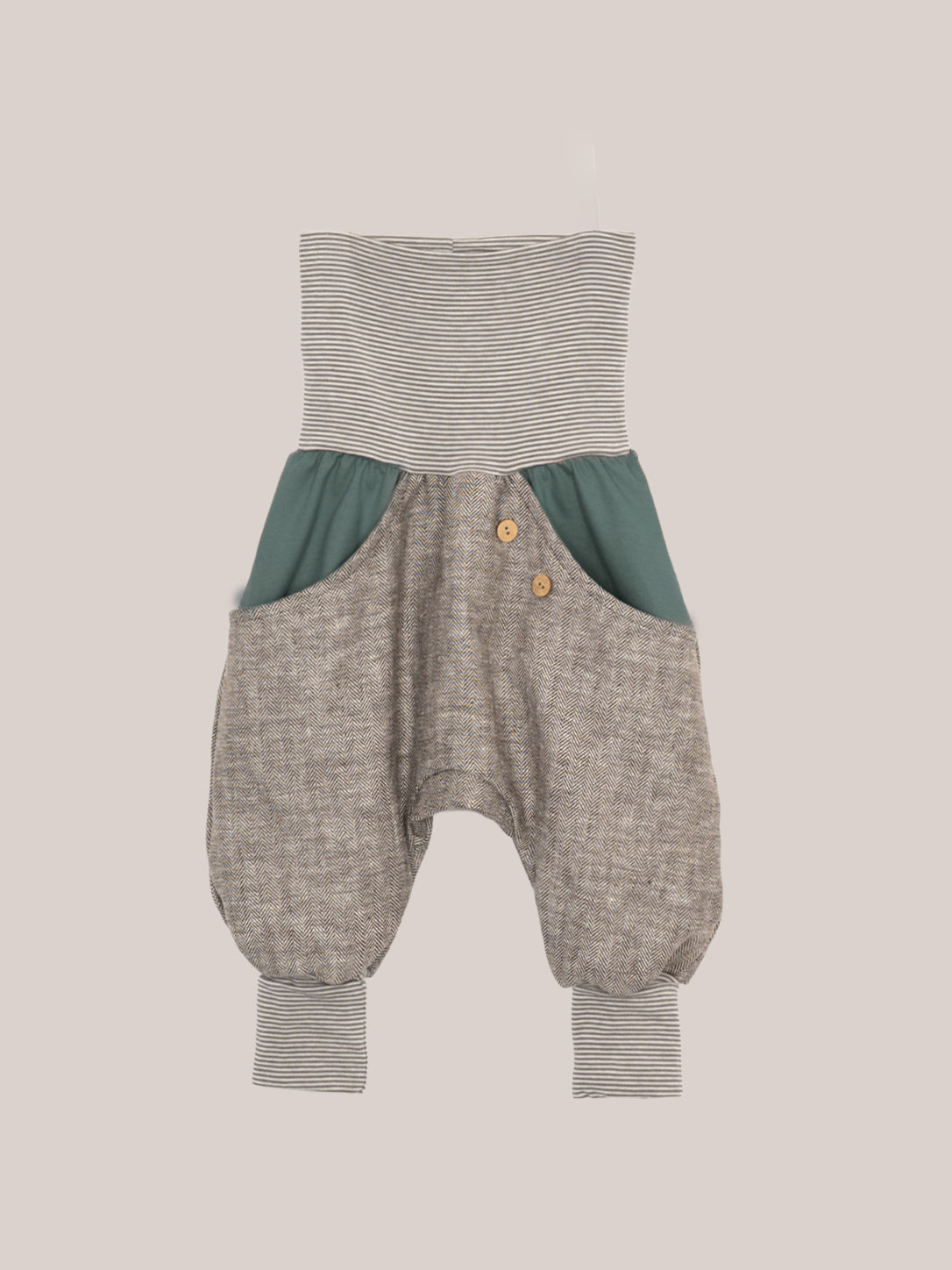 Knickerbocker herringbone with colorful pockets