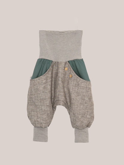 Knickerbocker herringbone with colorful pockets