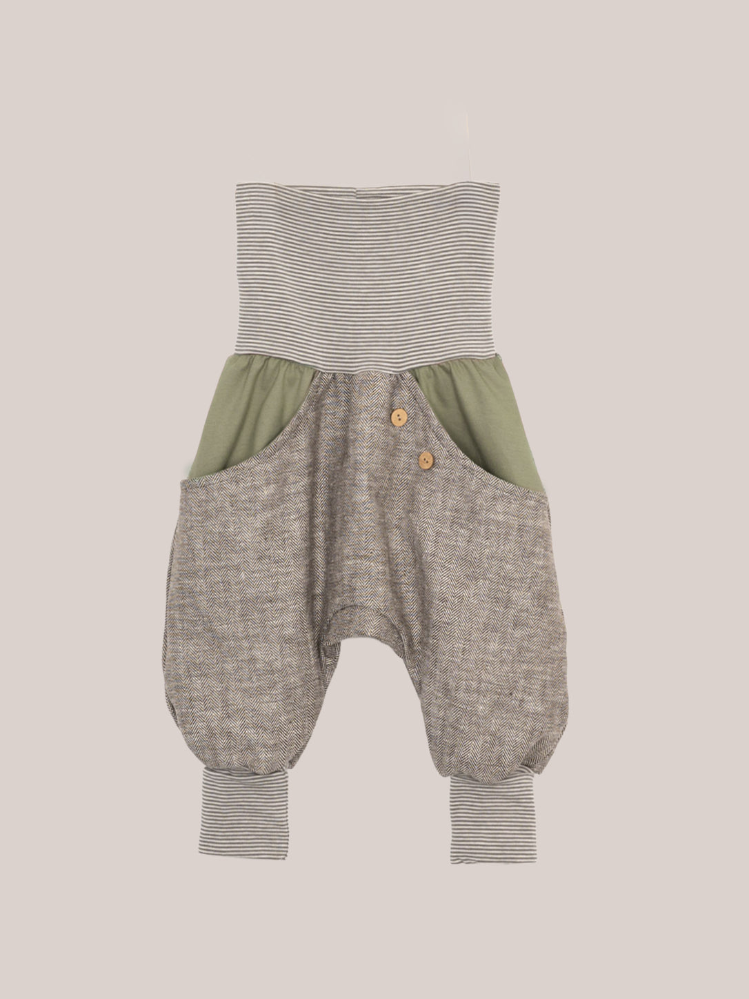 Knickerbocker herringbone with colorful pockets
