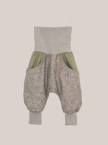 Knickerbocker herringbone with colorful pockets