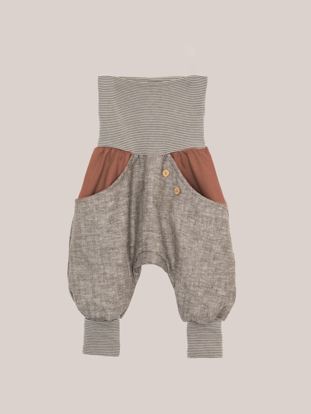 Knickerbocker herringbone with colorful pockets