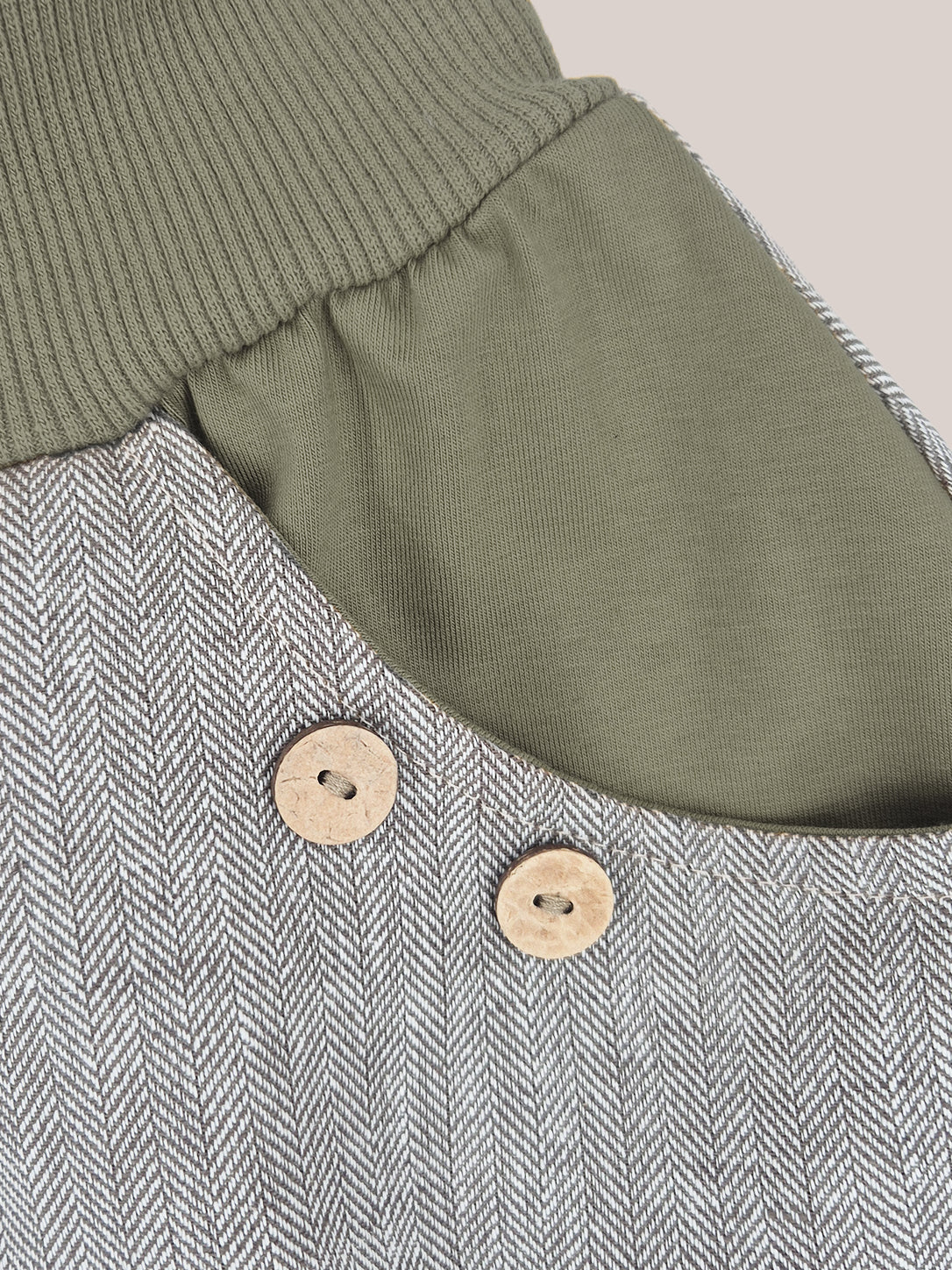 Kurze Knicker Fischgrat