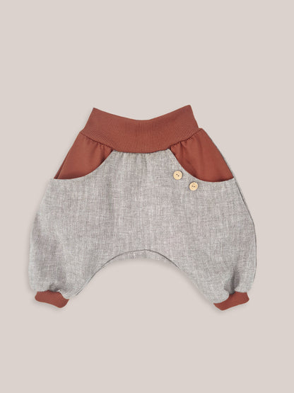 Kurze Knicker Fischgrat