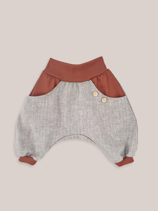 Kurze Knicker Fischgrat