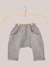 Pantalón bombacho de verano de espiga