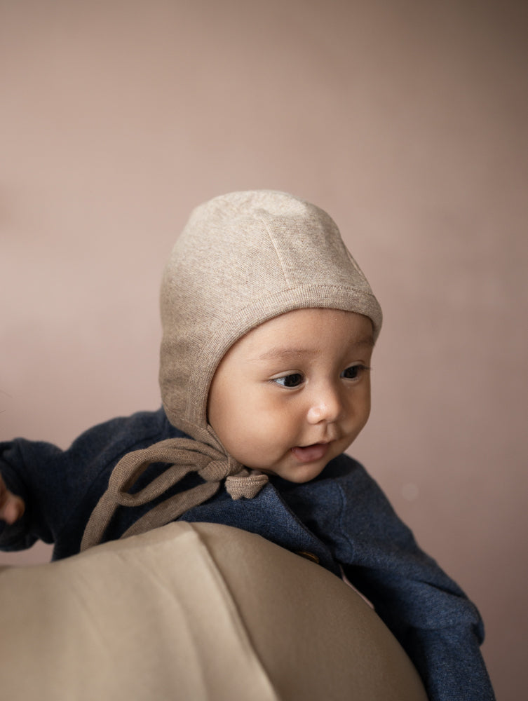 Bonnet pour bébé en maille fine