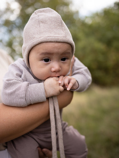 Bonnet pour bébé en maille fine