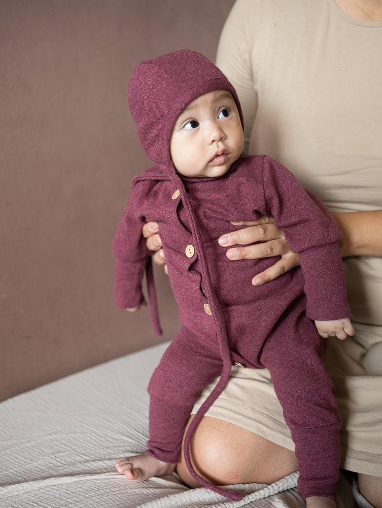 Bonnet pour bébé en maille fine