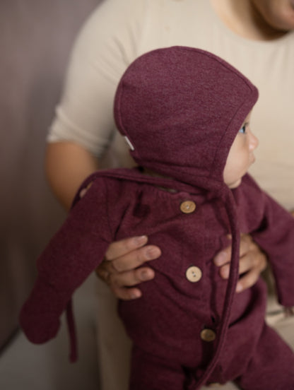 Bonnet pour bébé en maille fine