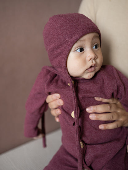 Bonnet pour bébé en maille fine