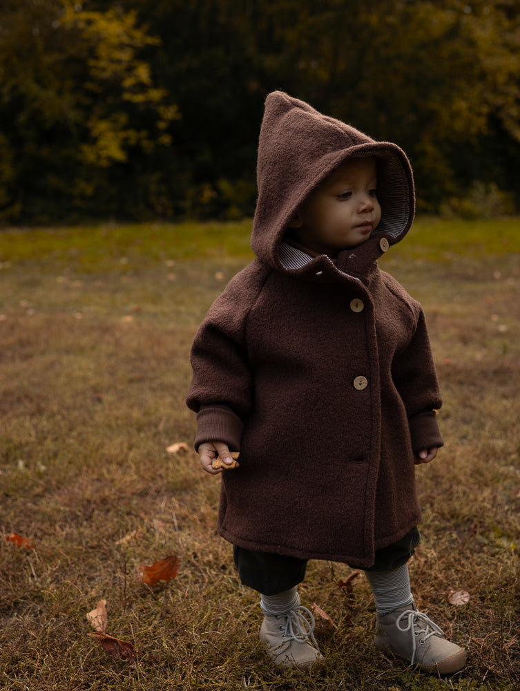 Wichteljacke Wollwalk mit Jerseyfutter