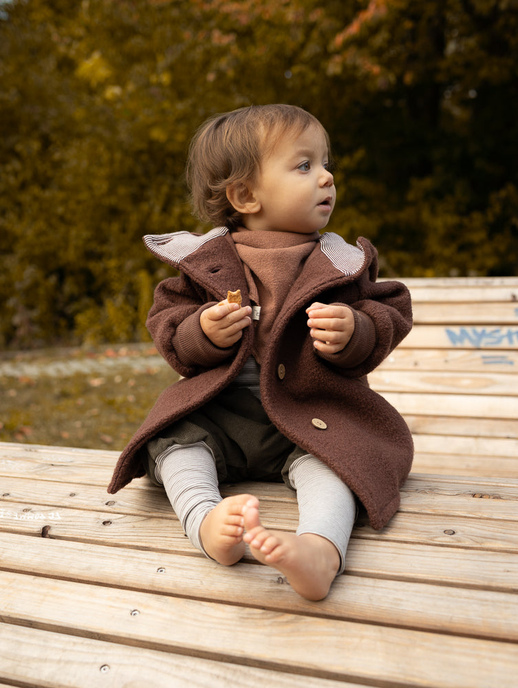 Wichteljacke Wollwalk mit Jerseyfutter