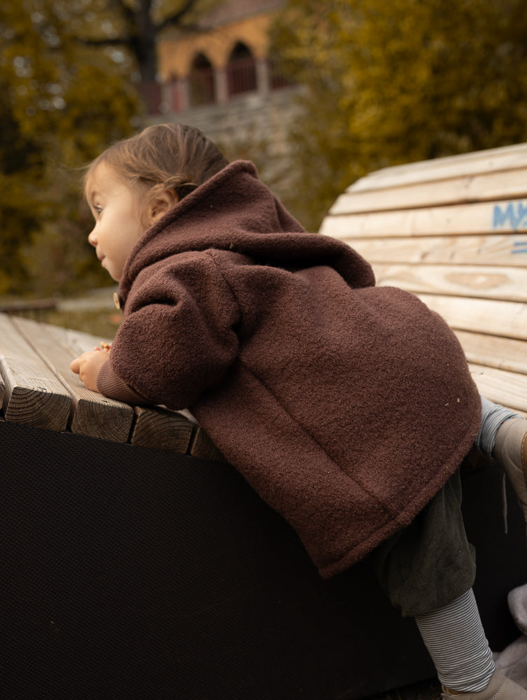 Wichteljacke Wollwalk mit Jerseyfutter