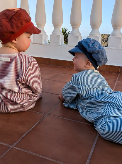Gorro tipo aviador de lino