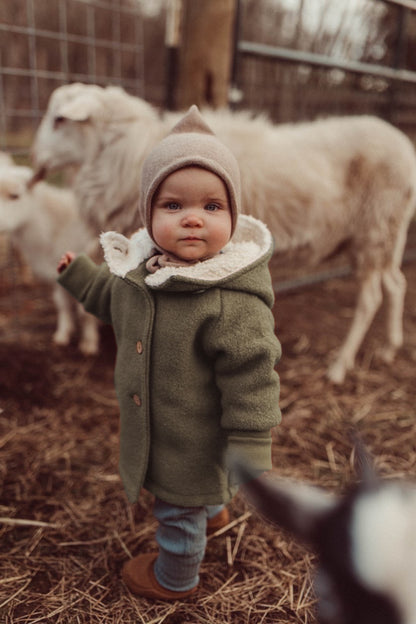 Winter Wool Pixie Jacket with teddy lining