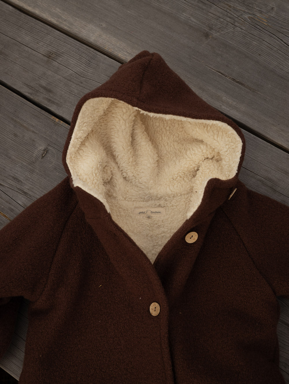 Winter Wool Pixie Jacket with teddy lining