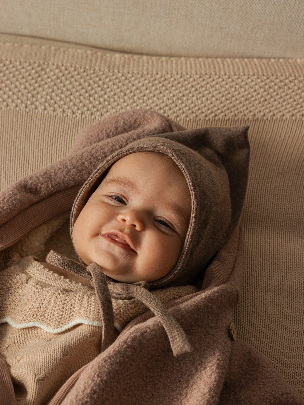 Combinaison d’hiver en laine foulée – combinaison douillette avec doublure en teddy biologique