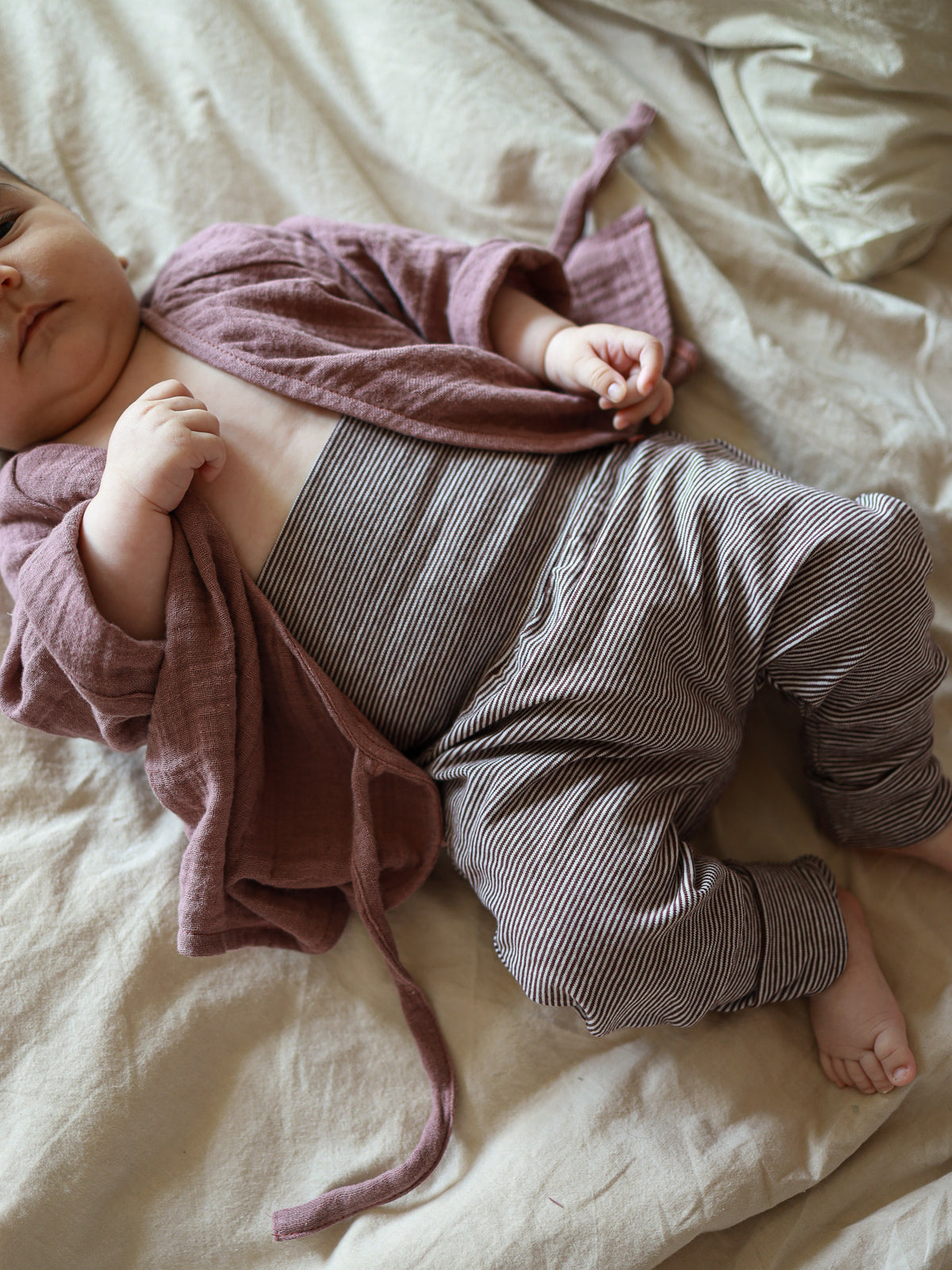 Babyknicker Bio-Baumwolle Ringel