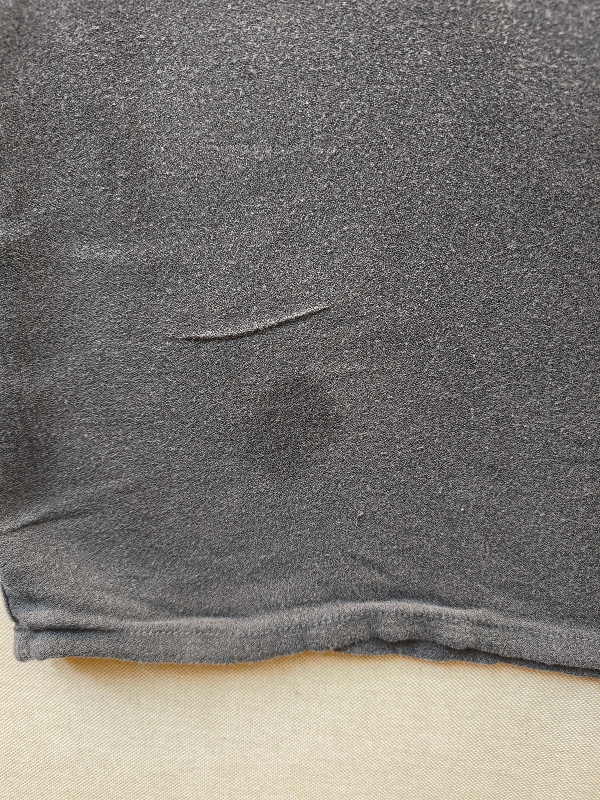 Frauen Crepe Shirt Ruß Gr S / kleiner Fleck