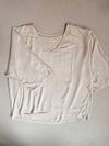 Damen Bluse Dreiviertel Ärmel Viskose Sand Gr. M/L