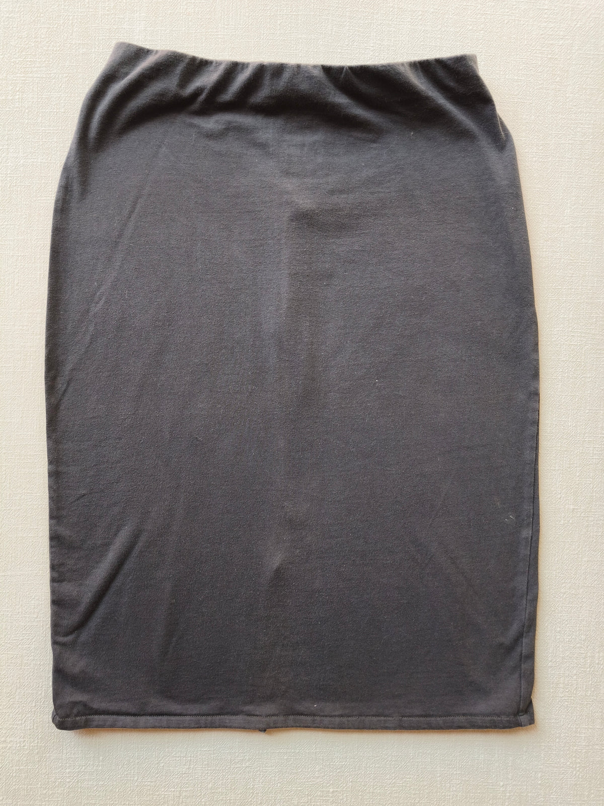 Bleistiftrock Bio Jersey Ruß Gr S