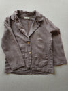 Frauen Blazer Leinen Praline Gr S