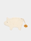 Portaciuccio di peluche in cotone biologico - bianco